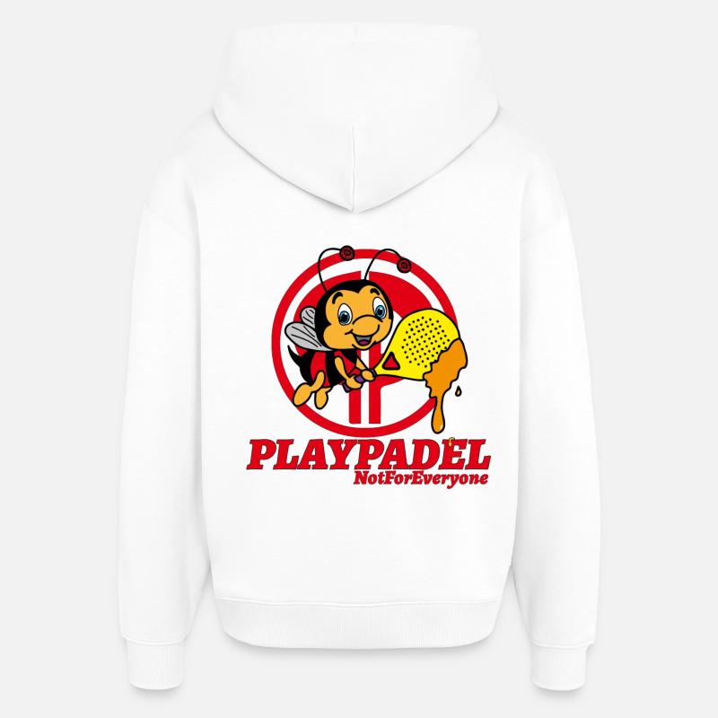 Exclusif Ape Padel - Sweat à capuche unisexe Stanley/Stella Oversized - blanc