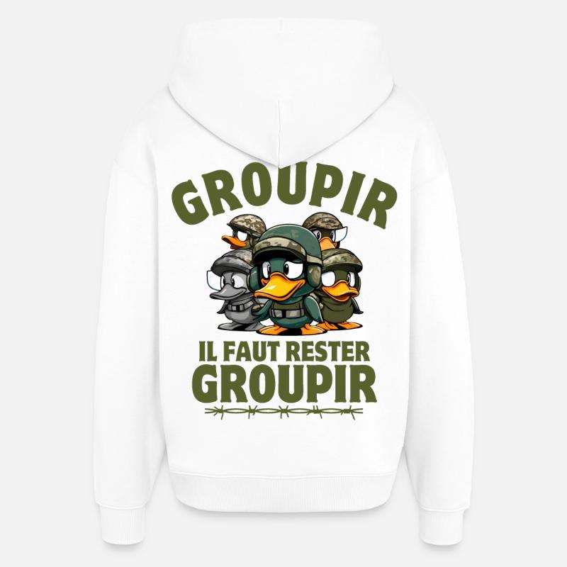die siebte Kompanie, Tassin, Pitivier - Oversized Unisex Hoodie von Stanley/Stella - Weiß