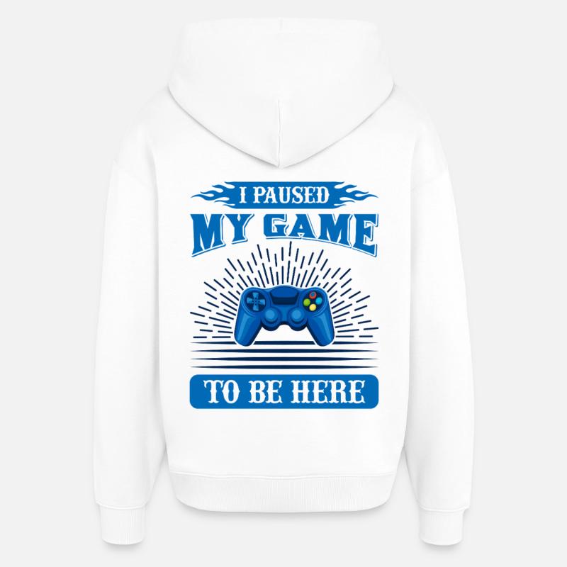 Conception personnalisée de Gamer Break - Sweat à capuche unisexe Stanley/Stella Oversized - blanc