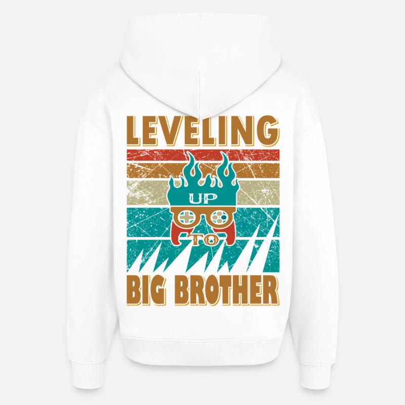 Conception Bruder inspirée du jeu vidéo - Sweat à capuche unisexe Stanley/Stella Oversized - blanc