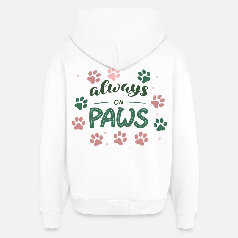 Toujours sur les pattes - Sweat à capuche unisexe Stanley/Stella Oversized - blanc