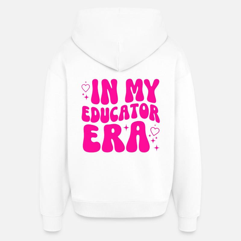 Educator Profession Training Pedagogy Gift - Oversized Unisex Hoodie by Stanley/Stella - white