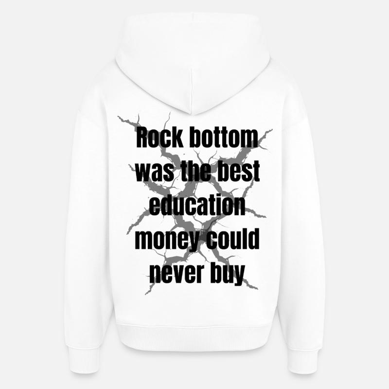 Conception à fond rocheux - Sweat à capuche unisexe Stanley/Stella Oversized - blanc