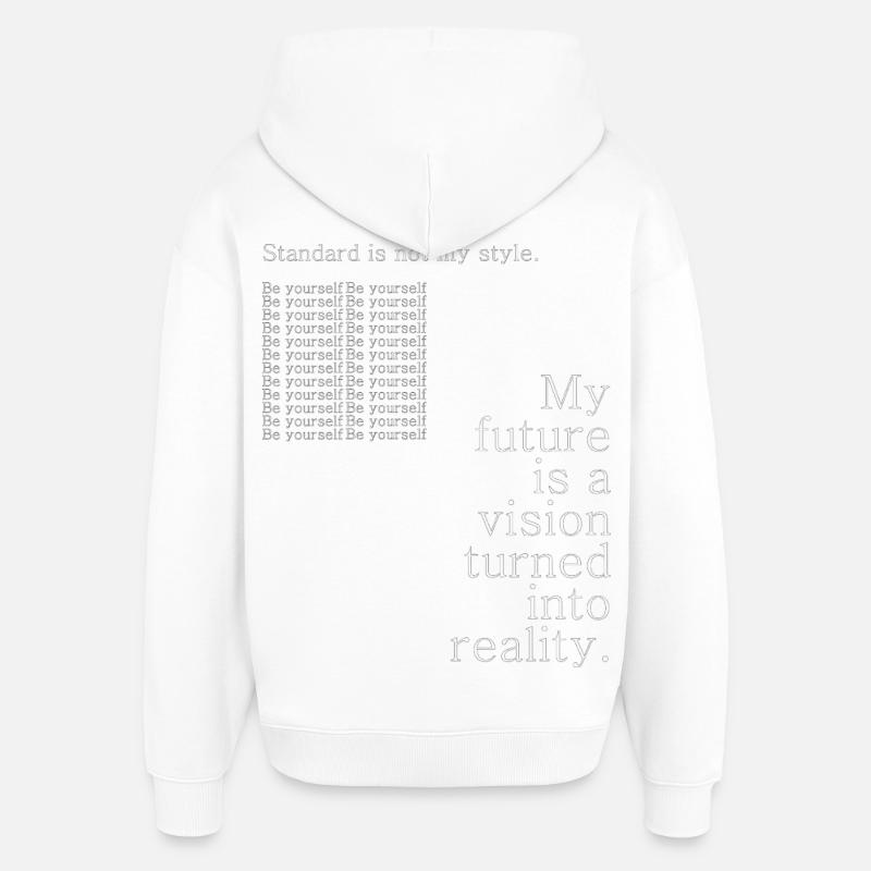 Ma réalité future - Sweat à capuche unisexe Stanley/Stella Oversized - blanc