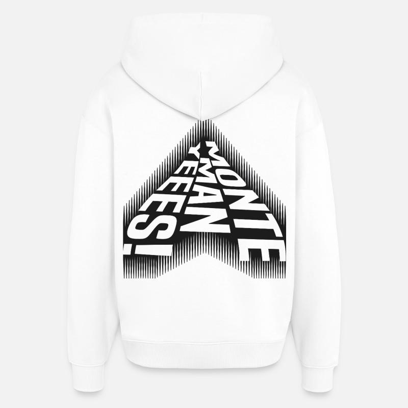 Monte Man Yeees - Diction cool - Sweat à capuche unisexe Stanley/Stella Oversized - blanc