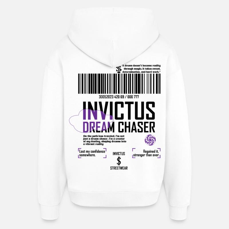Chasseur de rêves - Sweat à capuche unisexe Stanley/Stella Oversized - blanc