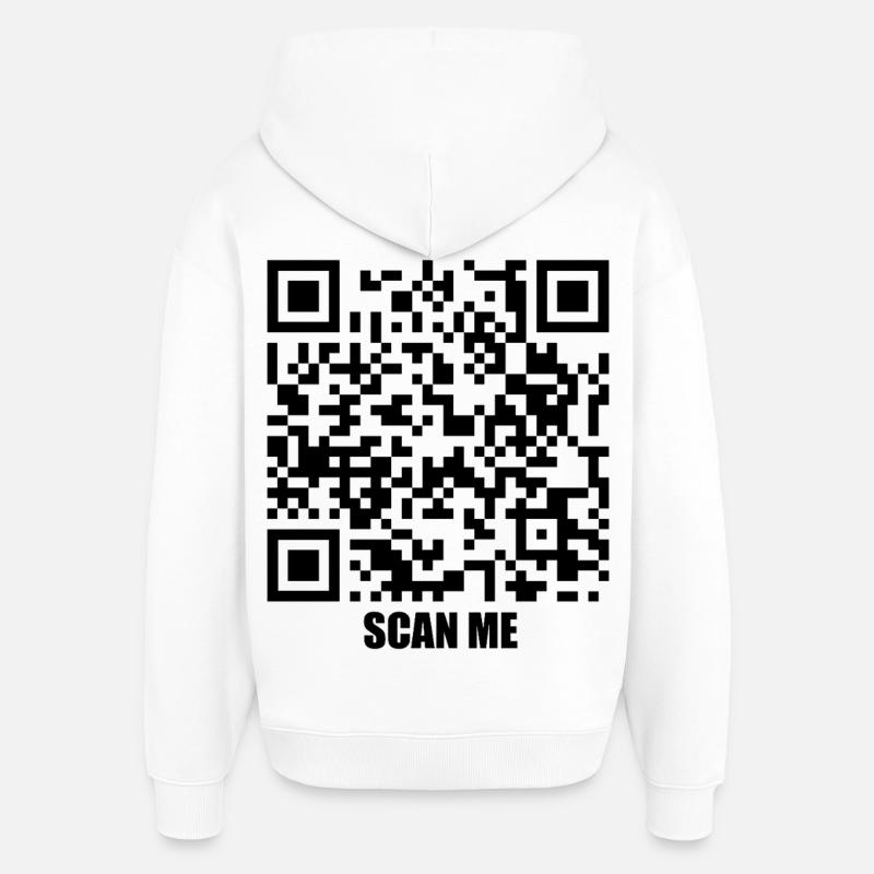 Message de citation – Embrasse-moi - Sweat à capuche unisexe Stanley/Stella Oversized - blanc