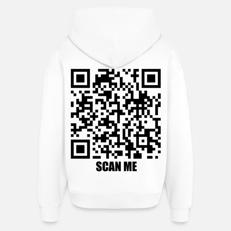 Message de citation – Trois secondes - Sweat à capuche unisexe Stanley/Stella Oversized - blanc