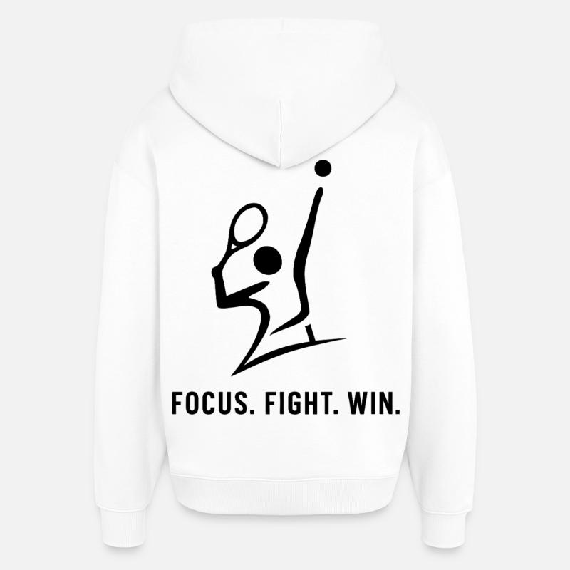 Conception de tennis - Sweat à capuche unisexe Stanley/Stella Oversized - blanc