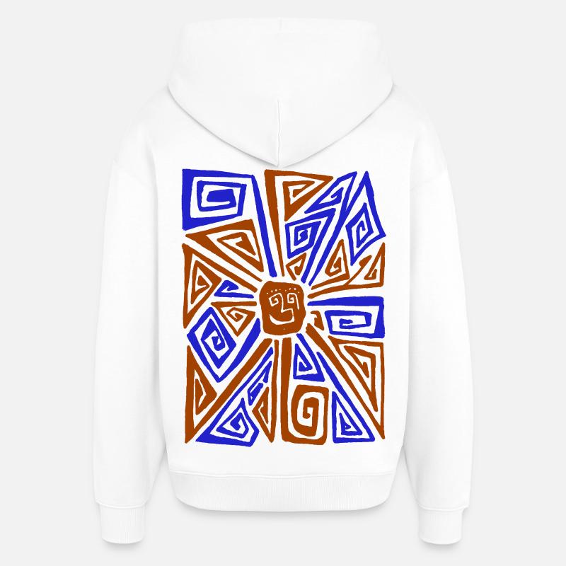 STRANGE SUN - Sweat à capuche unisexe Stanley/Stella Oversized - blanc