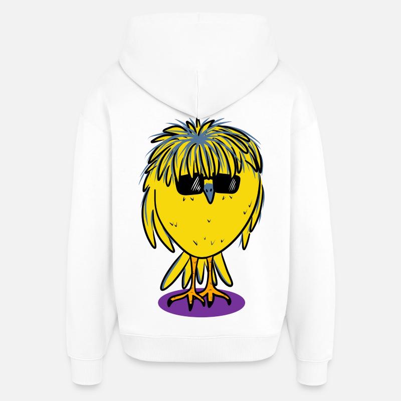 Oiseau « B » - Sweat à capuche unisexe Stanley/Stella Oversized - blanc