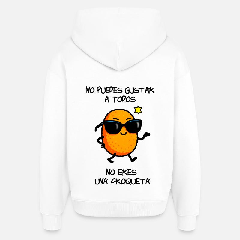 Croquette à la mode - Sweat à capuche unisexe Stanley/Stella Oversized - blanc