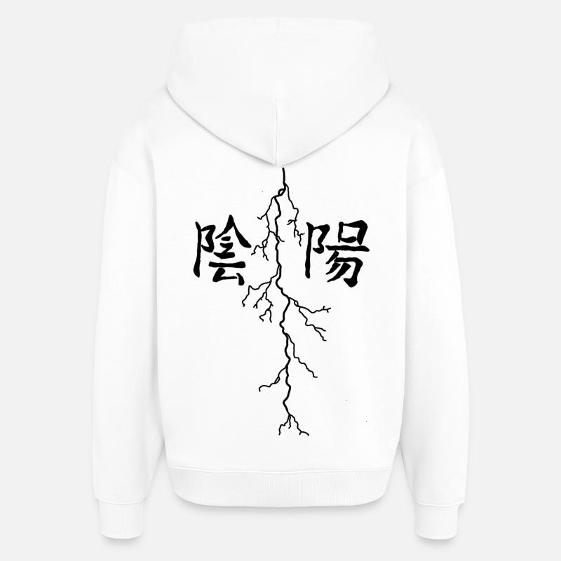 Conception de l’éclairage - Sweat à capuche unisexe Stanley/Stella Oversized - blanc