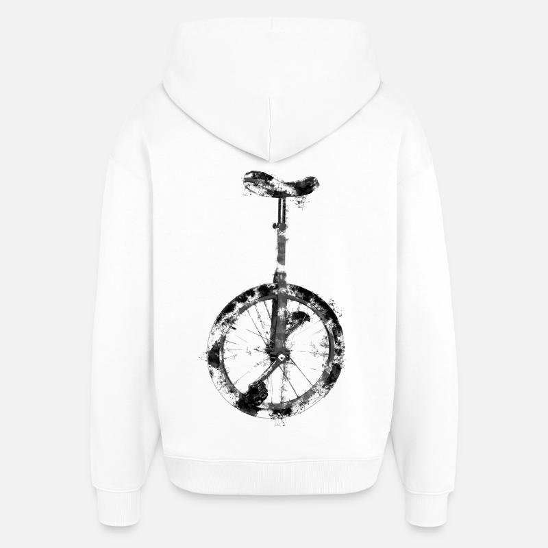 monocycle | monocycle - Sweat à capuche unisexe Stanley/Stella Oversized - blanc