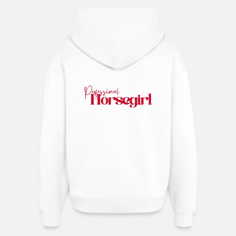 Cavalière professionnelle - Sweat à capuche unisexe Stanley/Stella Oversized - blanc