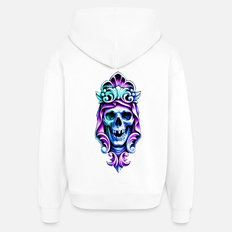 skullptur - Sweat à capuche unisexe Stanley/Stella Oversized - blanc