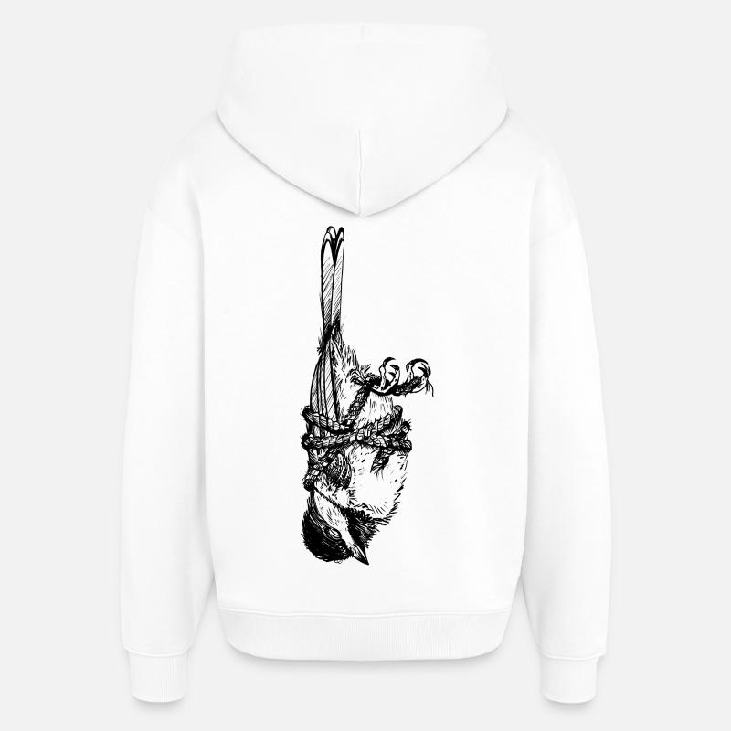 Inverseur d’oiseau - Sweat à capuche unisexe Stanley/Stella Oversized - blanc