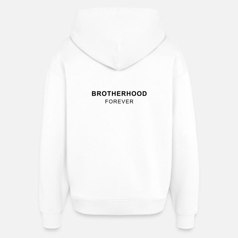 FRATERNITÉ POUR TOUJOURS - Sweat à capuche unisexe Stanley/Stella Oversized - blanc