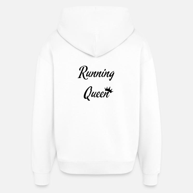 Reine de la course - Sweat à capuche unisexe Stanley/Stella Oversized - blanc