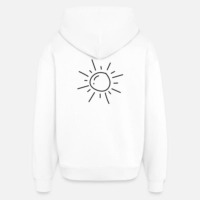 UNE Soleil - Sweat à capuche unisexe Stanley/Stella Oversized - blanc