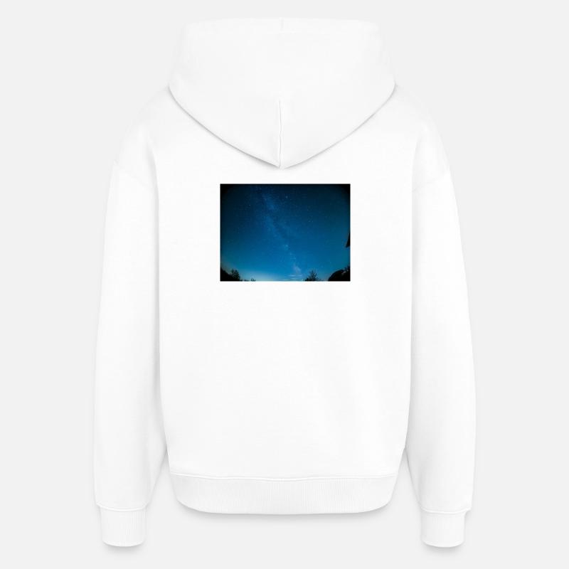 Voie Lactée - Sweat à capuche unisexe Stanley/Stella Oversized - blanc