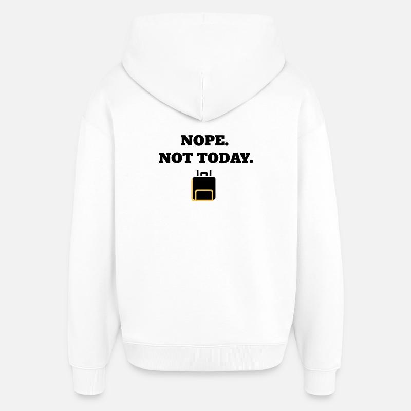 Ligne Lounge Doré - Sweat à capuche unisexe Stanley/Stella Oversized - blanc