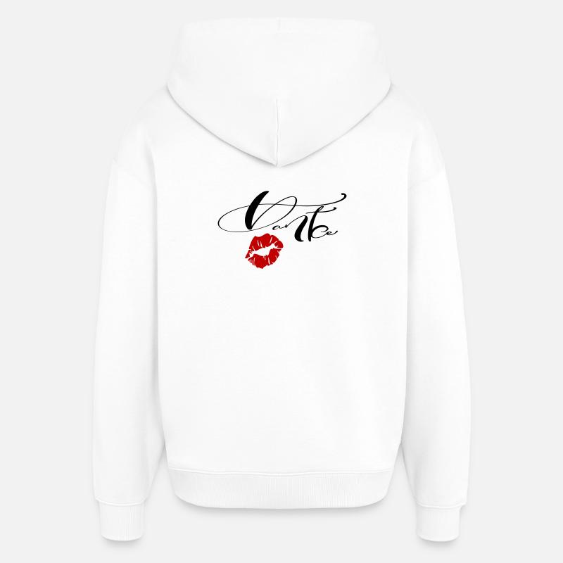 Merci - Sweat à capuche unisexe Stanley/Stella Oversized - blanc