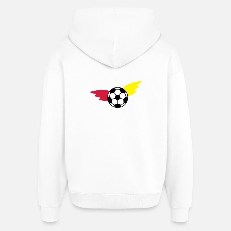 Championnat de ballon de football - Sweat à capuche unisexe Stanley/Stella Oversized - blanc