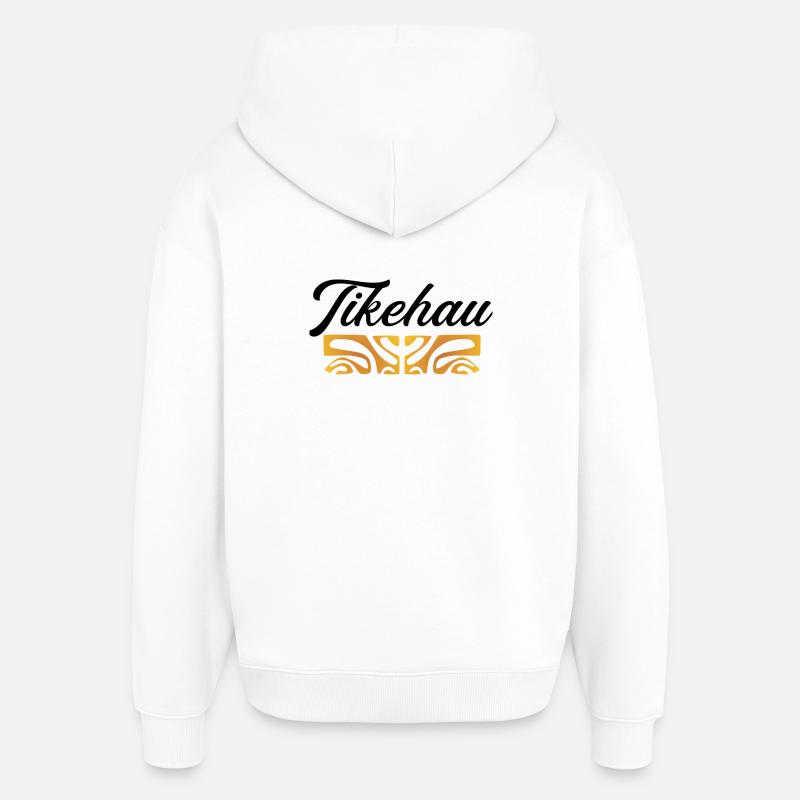 TIKEHAU - Sweat à capuche unisexe Stanley/Stella Oversized - blanc