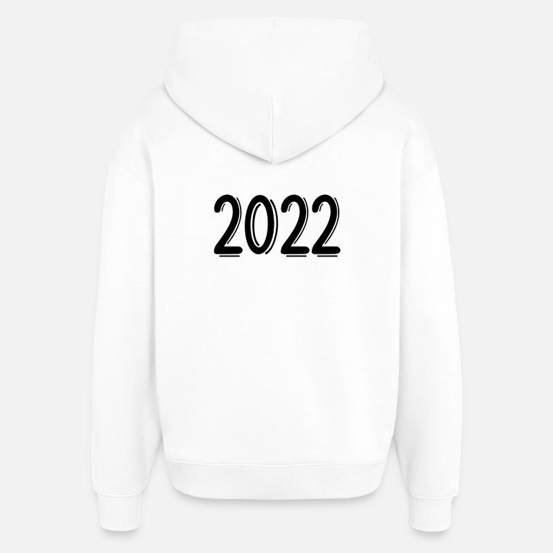 2022 - Sweat à capuche unisexe Stanley/Stella Oversized - blanc