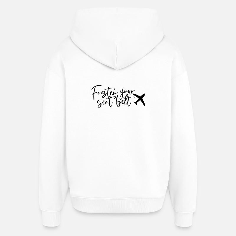 Jeûner votre ceinture - Sweat à capuche unisexe Stanley/Stella Oversized - blanc