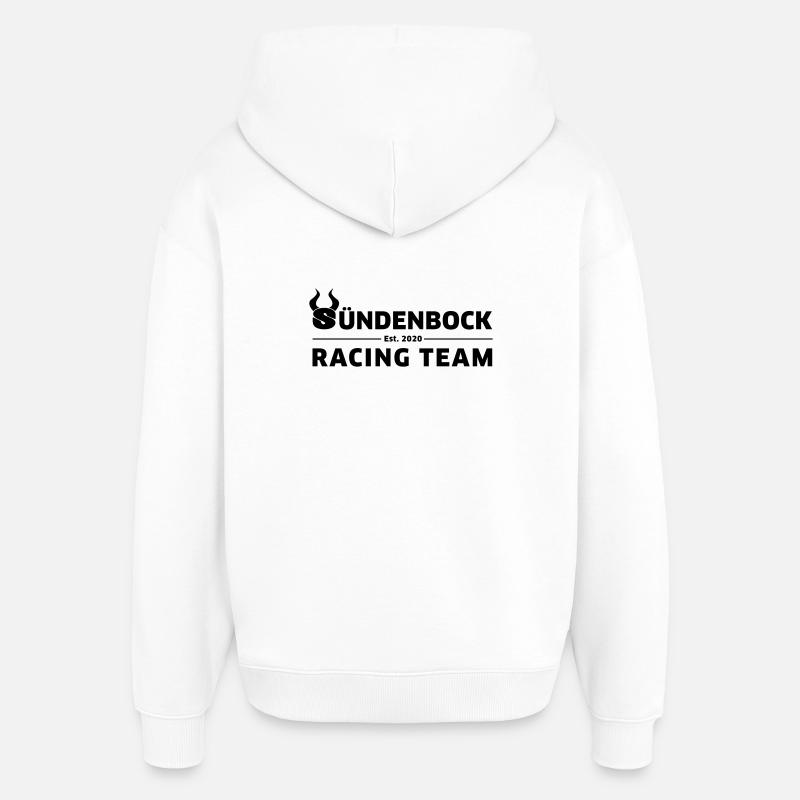 Racing Team Design GREEN - Oversized Unisex Hoodie von Stanley/Stella - Weiß