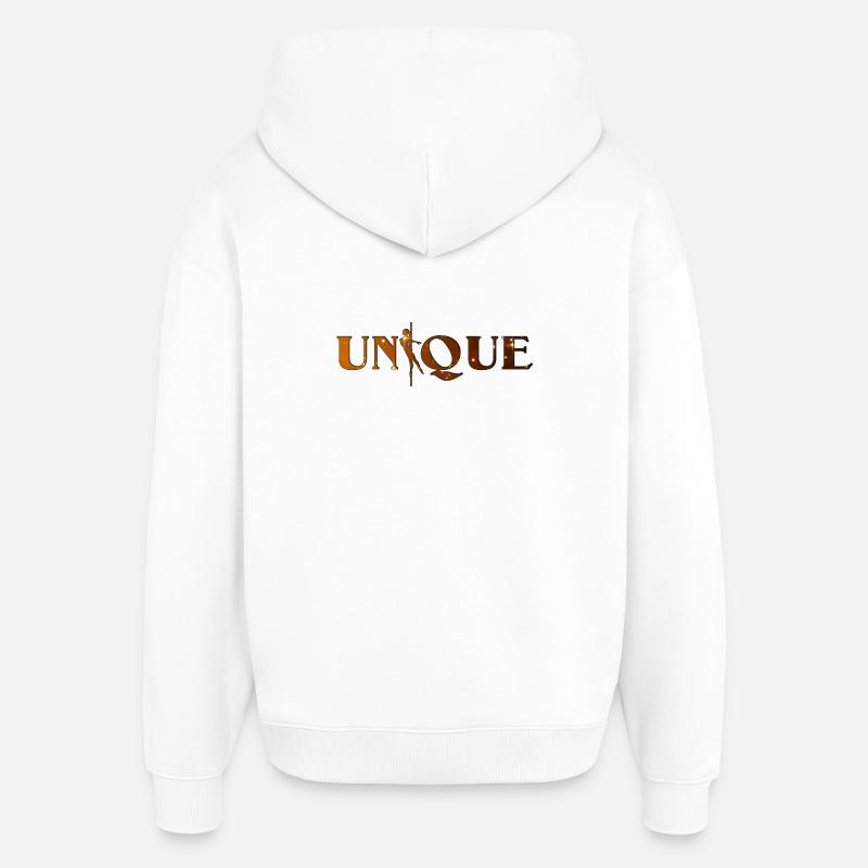 Silhouette dorée de la danse - Sweat à capuche unisexe Stanley/Stella Oversized - blanc