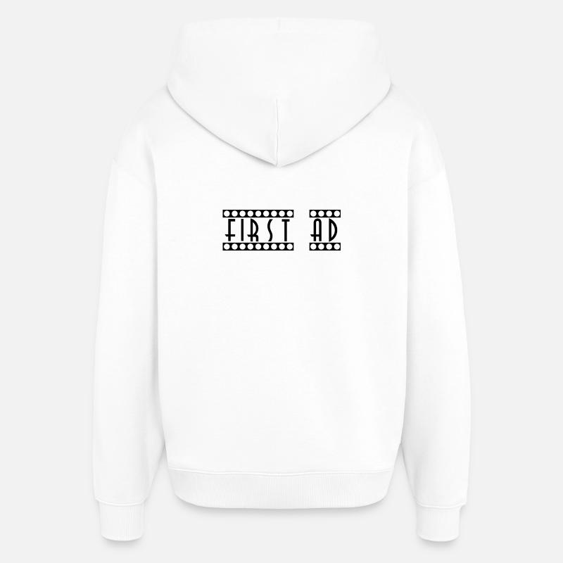 First_AD - Sweat à capuche unisexe Stanley/Stella Oversized - blanc