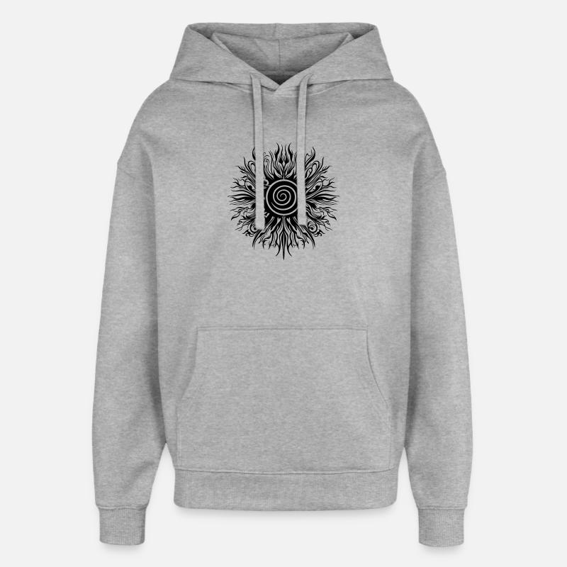 Soleil d’été - Sweat à capuche unisexe Stanley/Stella Oversized - gris chiné