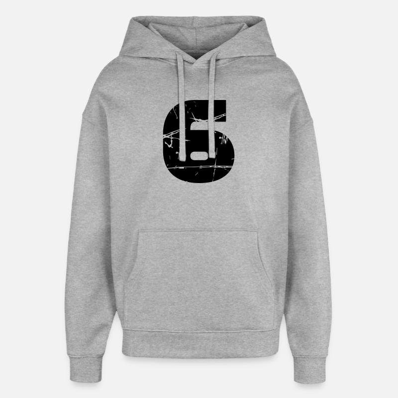 6 - Sweat à capuche unisexe Stanley/Stella Oversized - gris chiné