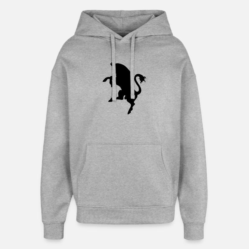 Taureau, taureau - Sweat à capuche unisexe Stanley/Stella Oversized - gris chiné