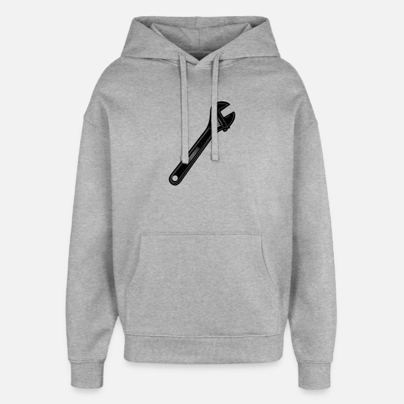 Pinces à outils - Sweat à capuche unisexe Stanley/Stella Oversized - gris chiné