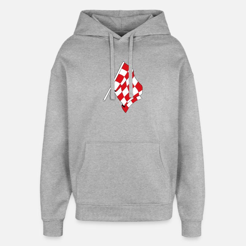 Drapeau de la province du Brabant-Septentrional - Sweat à capuche unisexe Stanley/Stella Oversized - gris chiné