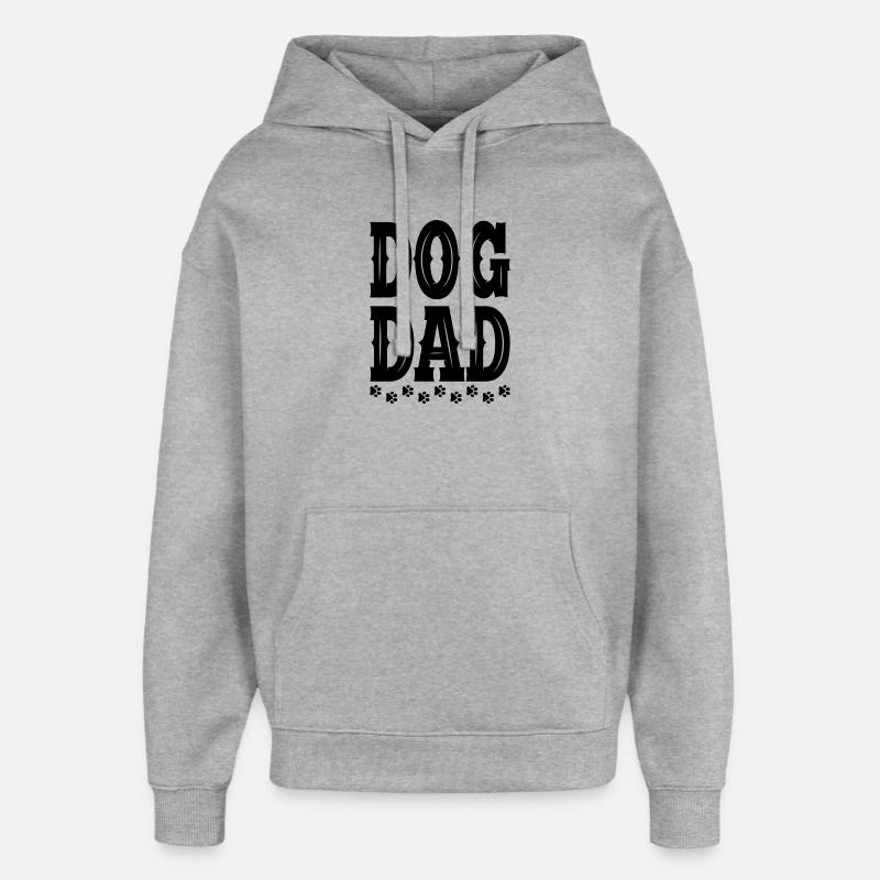 Père Chien - Sweat à capuche unisexe Stanley/Stella Oversized - gris chiné