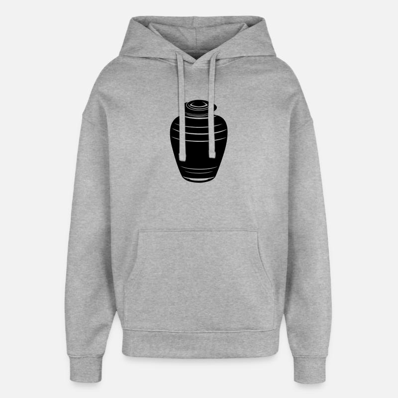 Cendres d’urne - Sweat à capuche unisexe Stanley/Stella Oversized - gris chiné