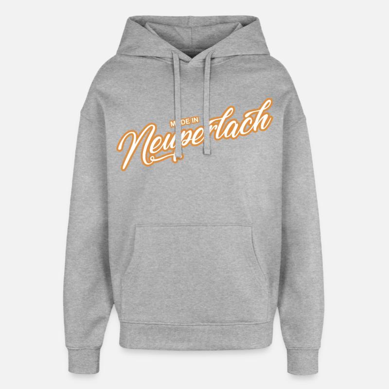 Neuperlach - parce que c’est votre capot ! - Sweat à capuche unisexe Stanley/Stella Oversized - gris chiné