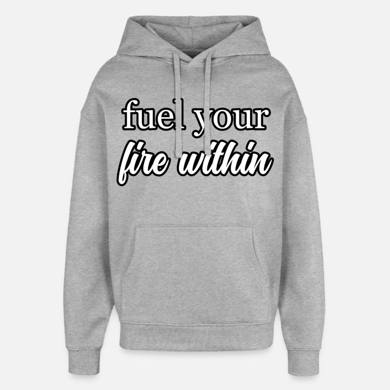 Hustle & Flow Succès Mindset Inspiration - Sweat à capuche unisexe Stanley/Stella Oversized - gris chiné