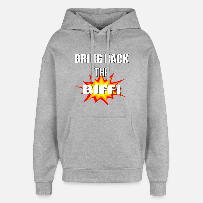 Rugby Biff - Sweat à capuche unisexe Stanley/Stella Oversized - gris chiné