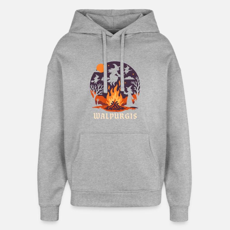 Walpurgis - Sweat à capuche unisexe Stanley/Stella Oversized - gris chiné