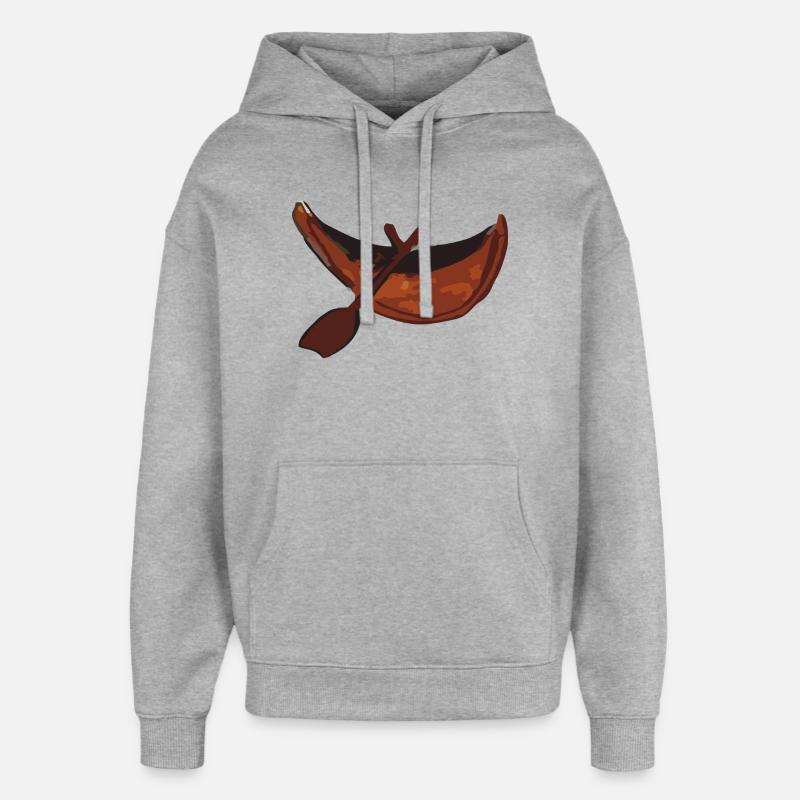 canoë - Sweat à capuche unisexe Stanley/Stella Oversized - gris chiné