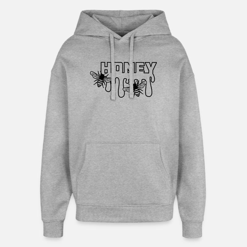Miel dégoulinant - Sweat à capuche unisexe Stanley/Stella Oversized - gris chiné