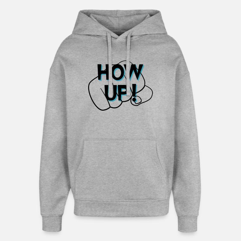 Sors! - Sweat à capuche unisexe Stanley/Stella Oversized - gris chiné