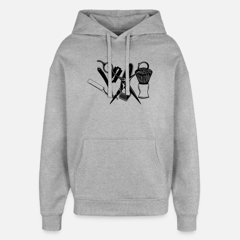 Outils de rasage - Sweat à capuche unisexe Stanley/Stella Oversized - gris chiné