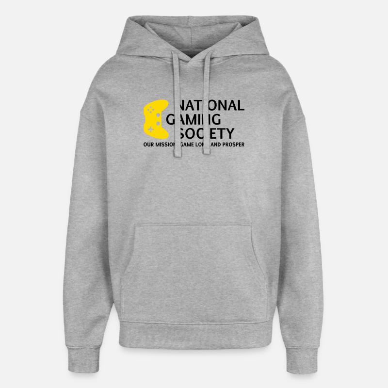 Société nationale des jeux de hasard - Sweat à capuche unisexe Stanley/Stella Oversized - gris chiné